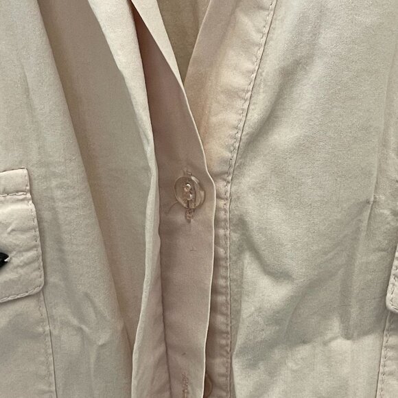 Grandi Vintage-Inspired Embellished light pink Button-Up Shirt ‎ Sz 48  Gemstone - Picture 12 of 15